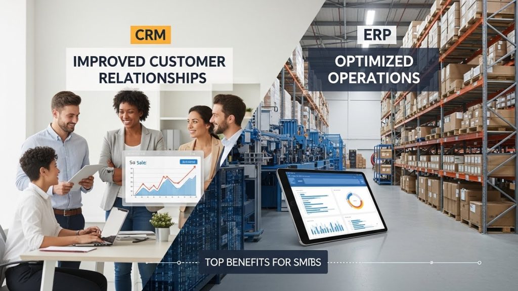 Top Benefits of CRM & ERP Solutions for SMEs